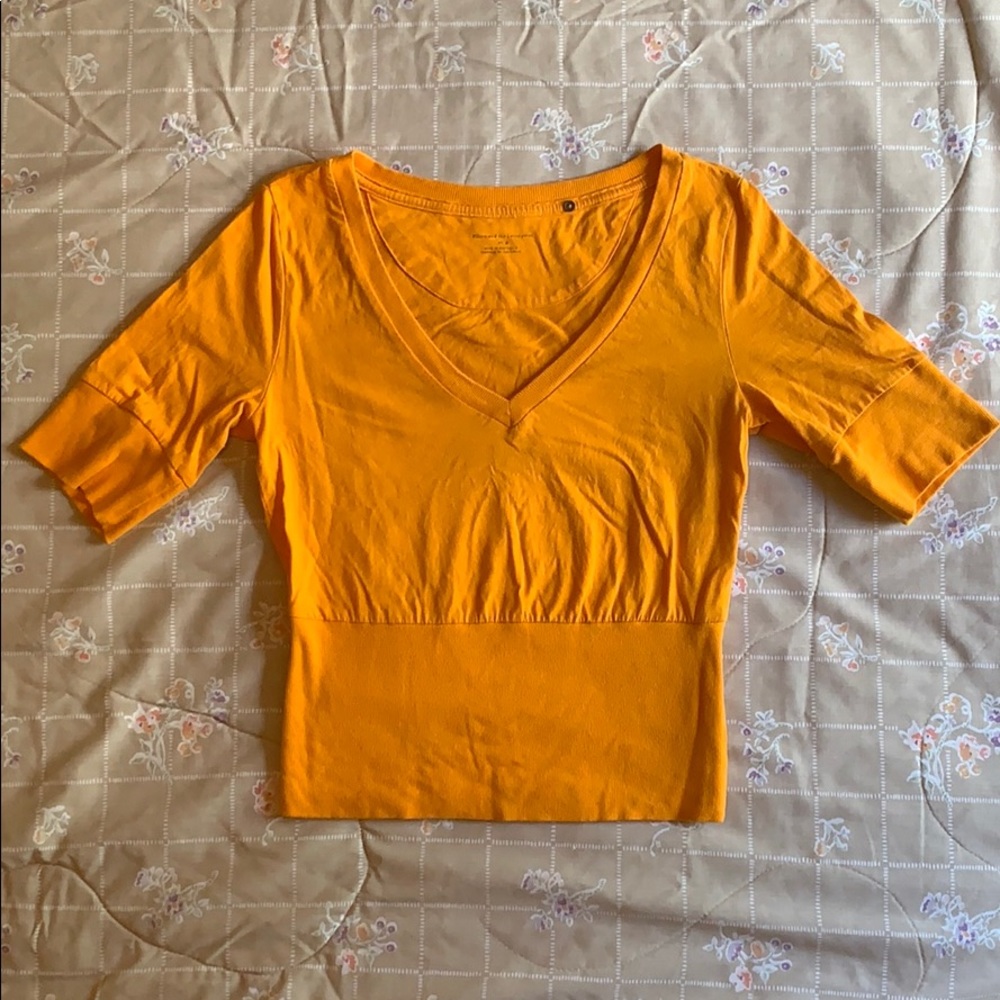 Mid 00s Anthropologie Fitted Crop Top (M)